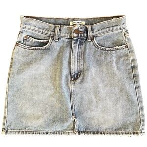 BILLABONG Denim Mini Jean Skirt Blue Distressed Size 28 Boho